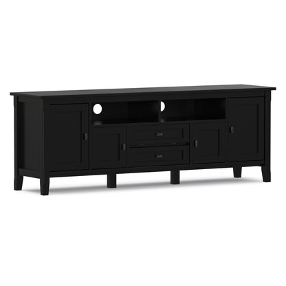 Black | Warm Shaker 72 inch TV Media Stand