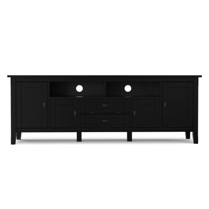 Black | Warm Shaker 72 inch TV Media Stand