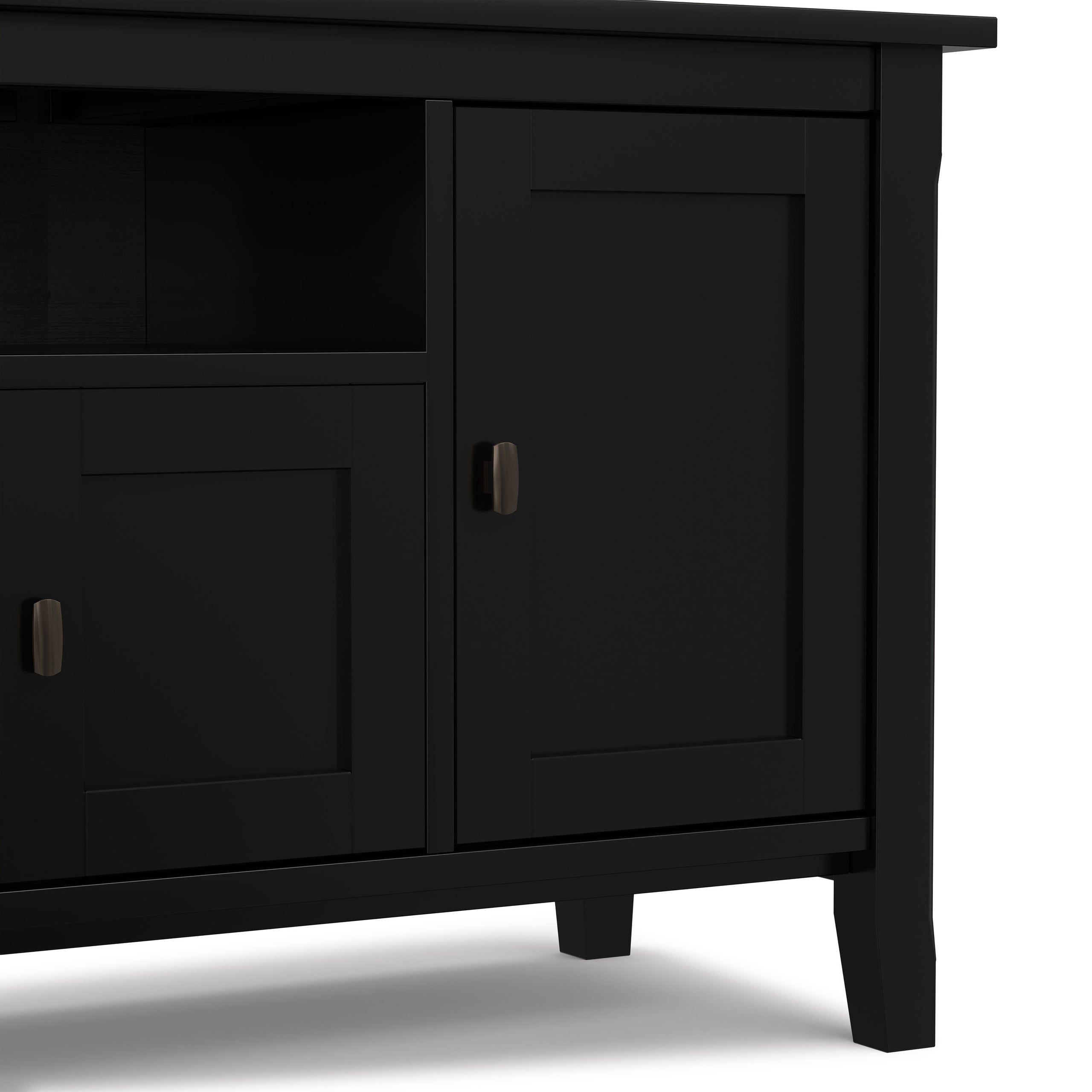 Black | Warm Shaker 72 inch TV Media Stand