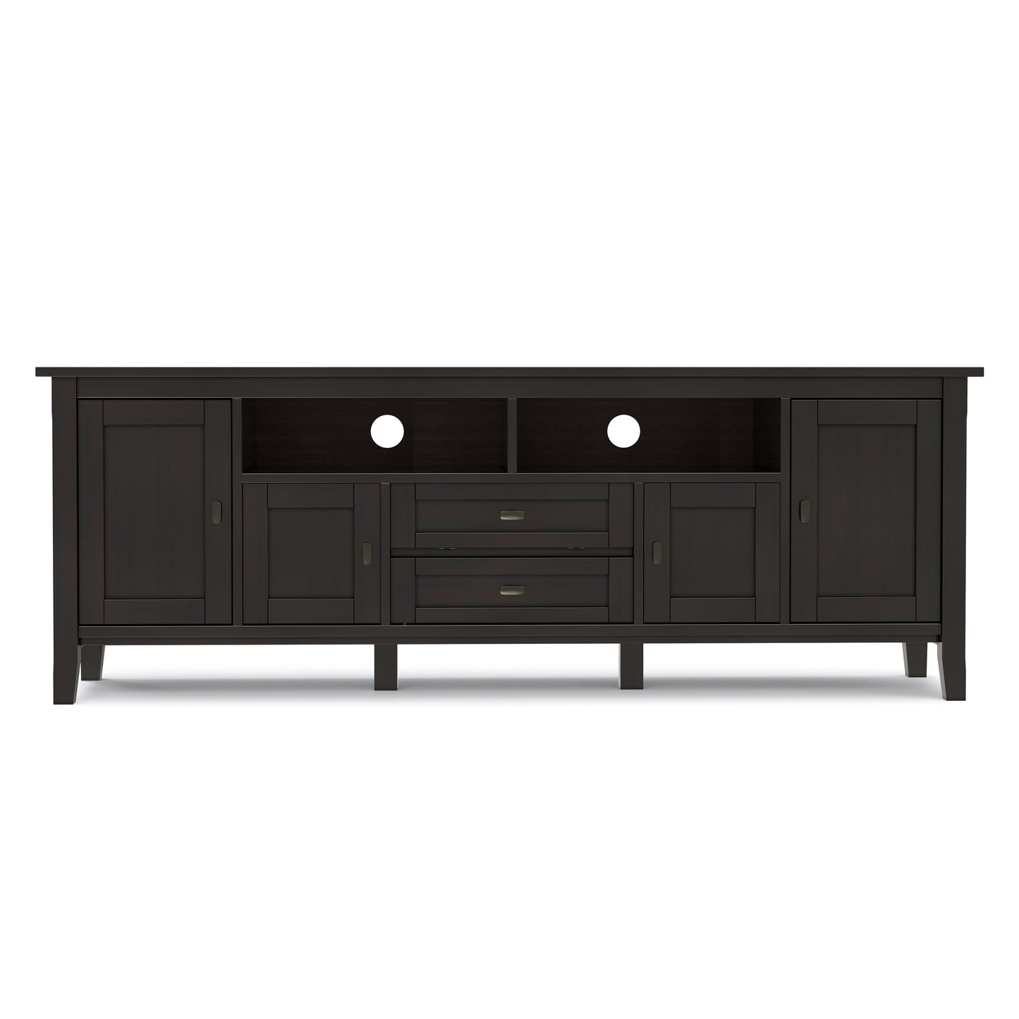 Hickory Brown | Warm Shaker 72 inch TV Media Stand