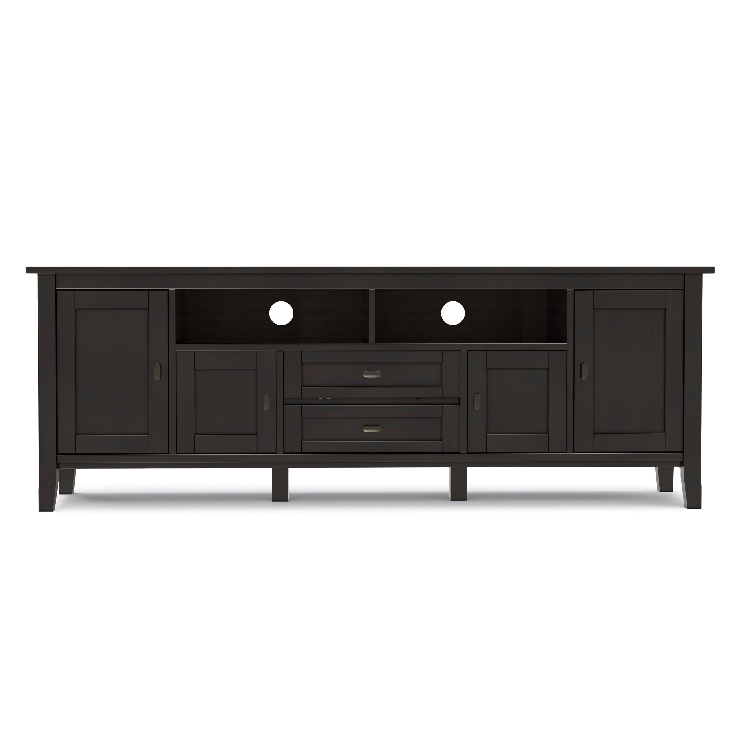 Hickory Brown | Warm Shaker 72 inch TV Media Stand