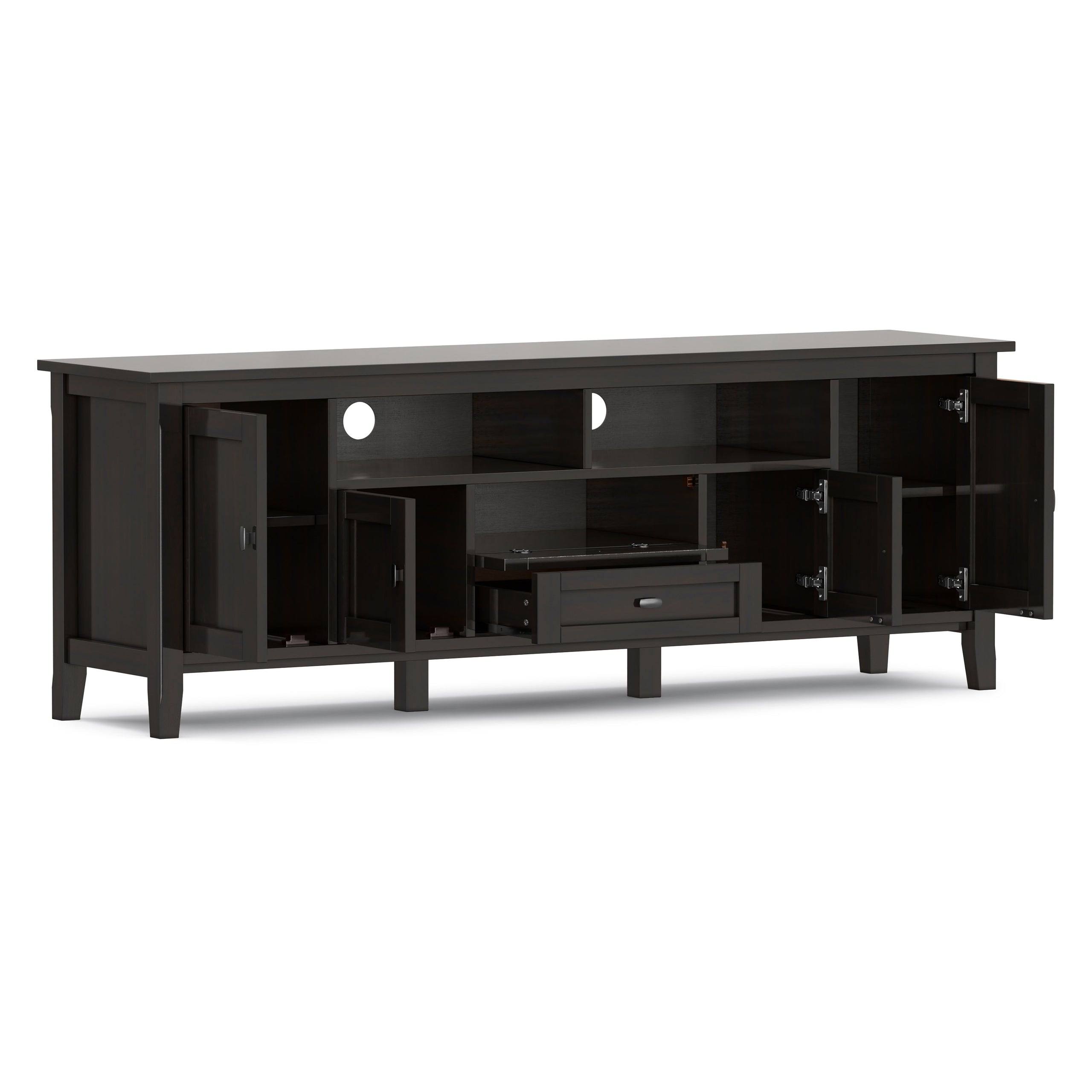 Hickory Brown | Warm Shaker 72 inch TV Media Stand