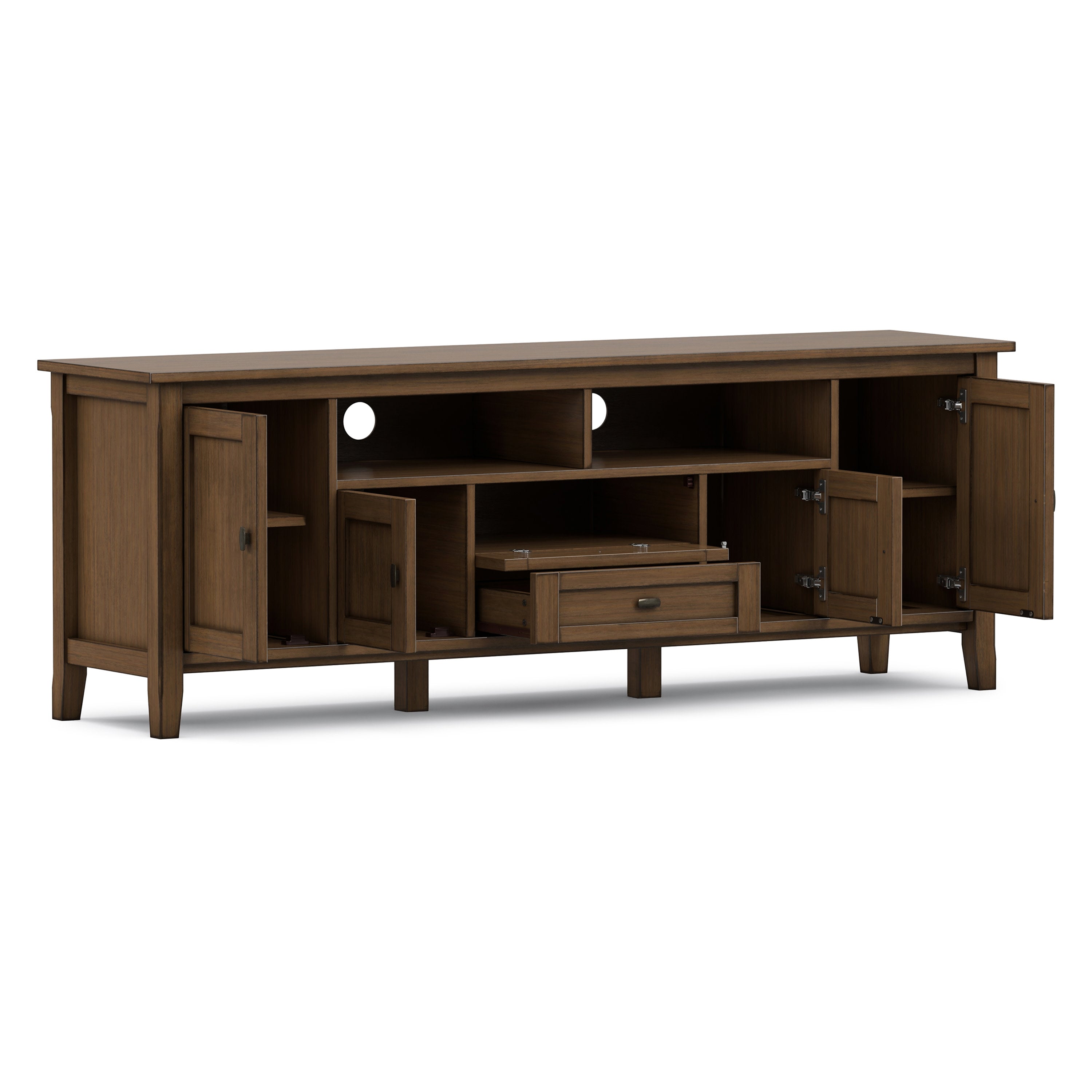 72 Inch TV Stand | Warm Shaker TV Stand – Simpli Home