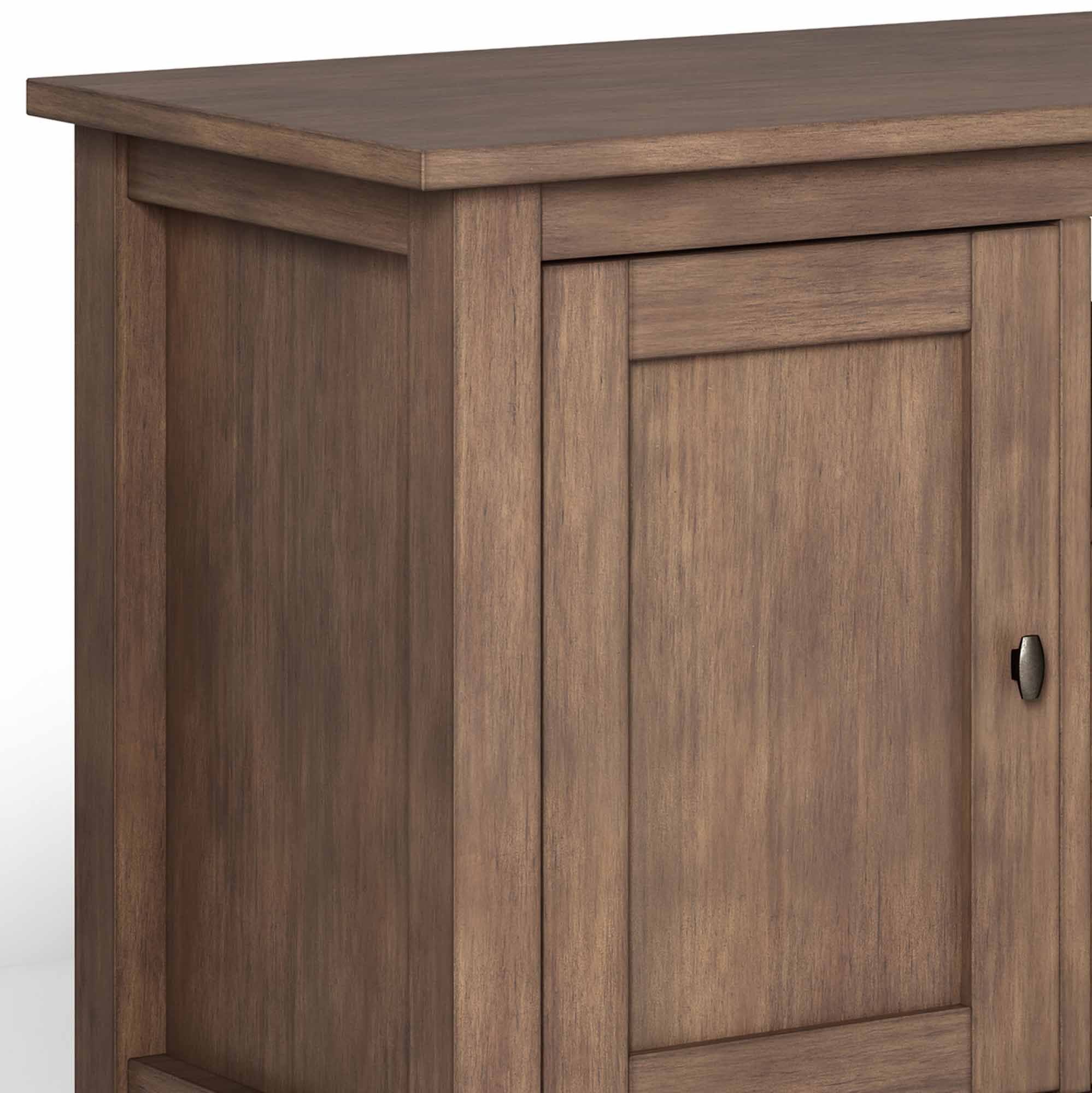 Rustic Natural Aged Brown | Warm Shaker 72 inch TV Stand