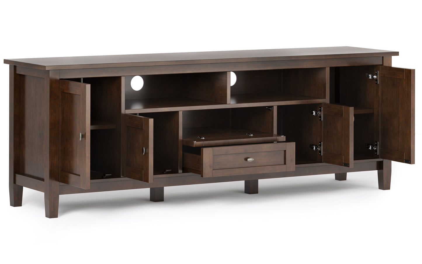 Russet Brown | Warm Shaker 72 inch TV Stand