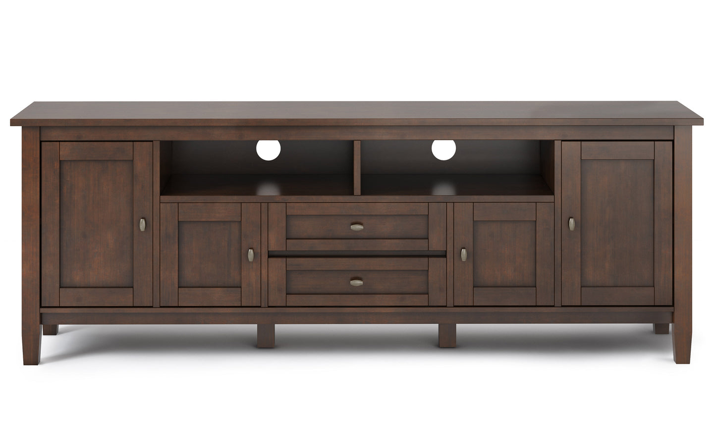 Russet Brown | Warm Shaker 72 inch TV Stand