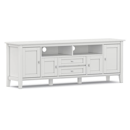 White | Warm Shaker 72 inch TV Media Stand