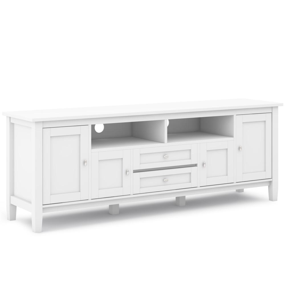 White | Warm Shaker 72 inch TV Stand