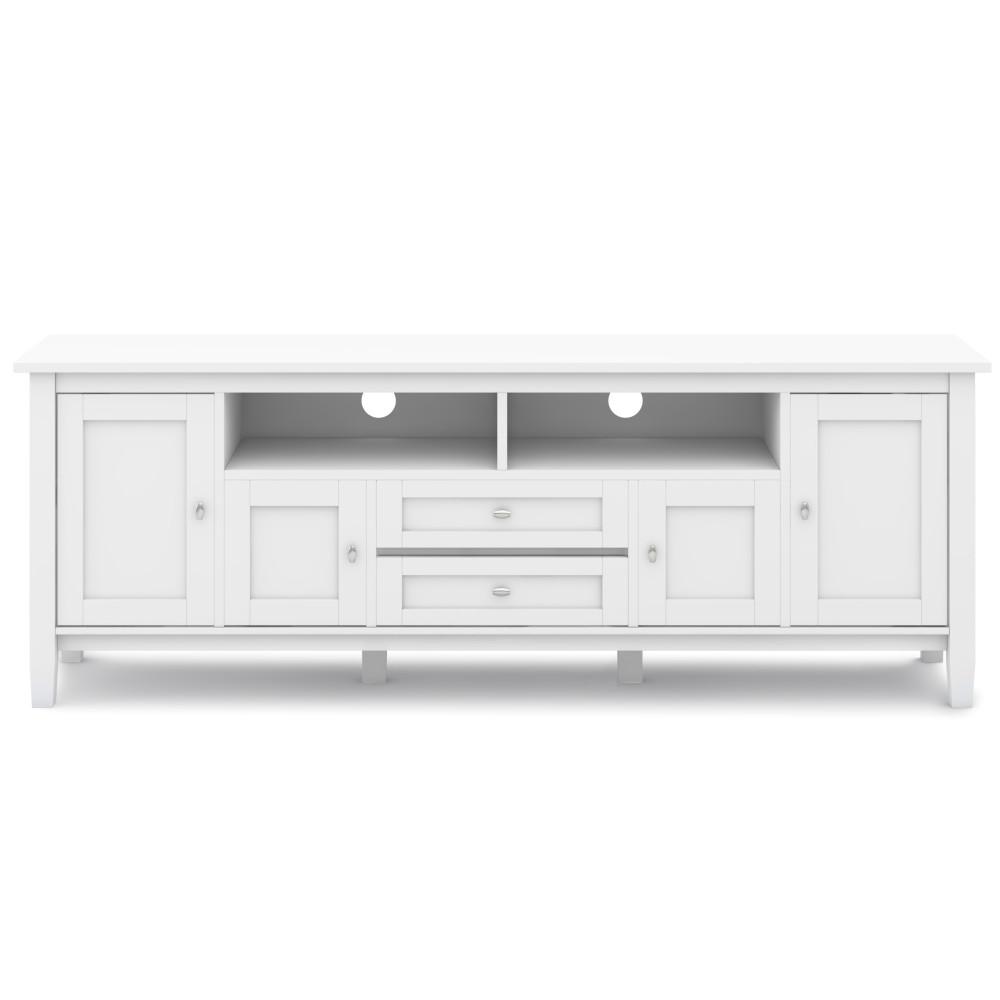 White | Warm Shaker 72 inch TV Stand