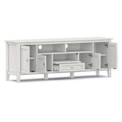 White | Warm Shaker 72 inch TV Media Stand