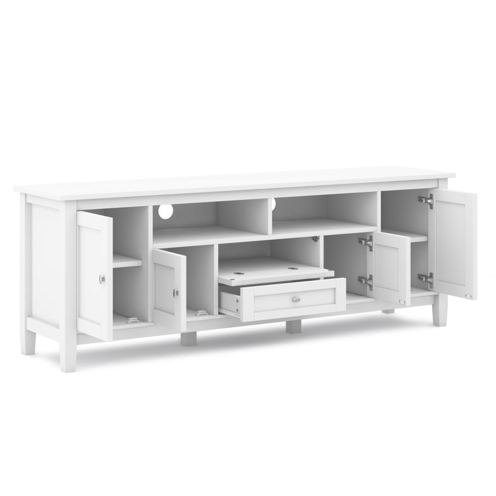 White | Warm Shaker 72 inch TV Stand