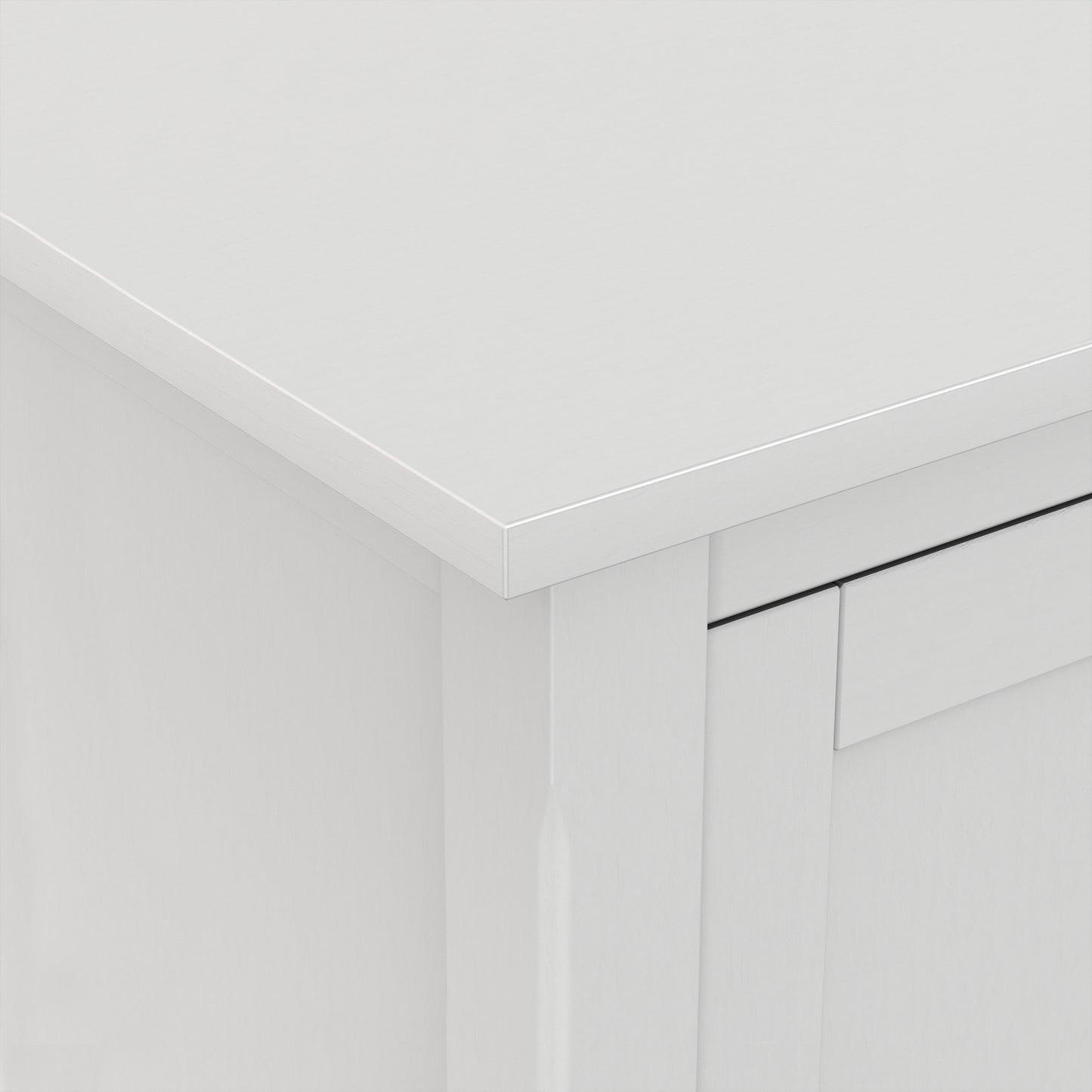 White | Warm Shaker 72 inch TV Media Stand