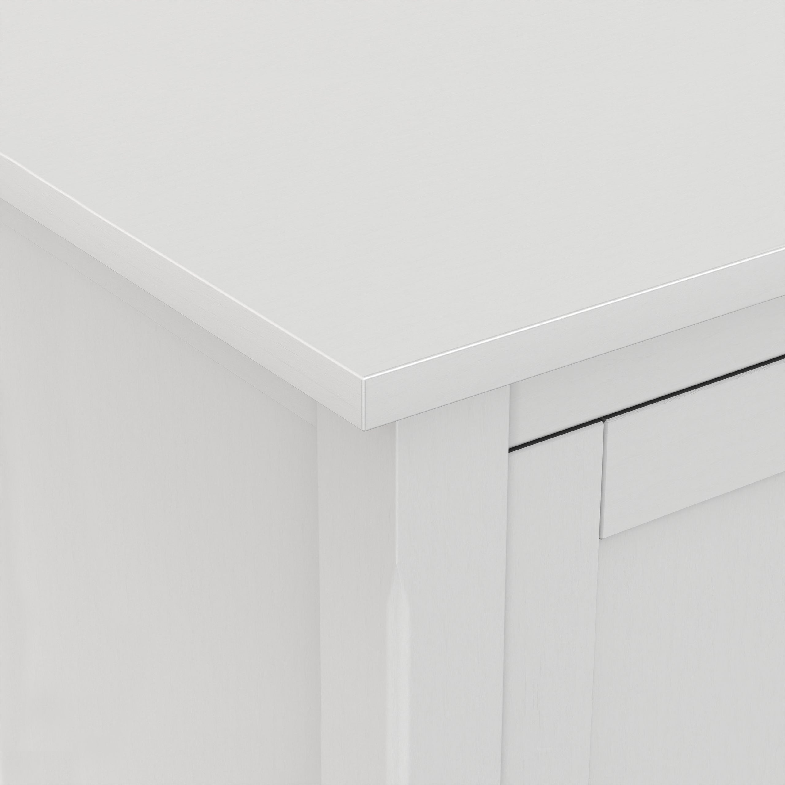 White | Warm Shaker 72 inch TV Media Stand