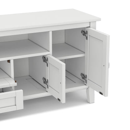 White | Warm Shaker 72 inch TV Media Stand