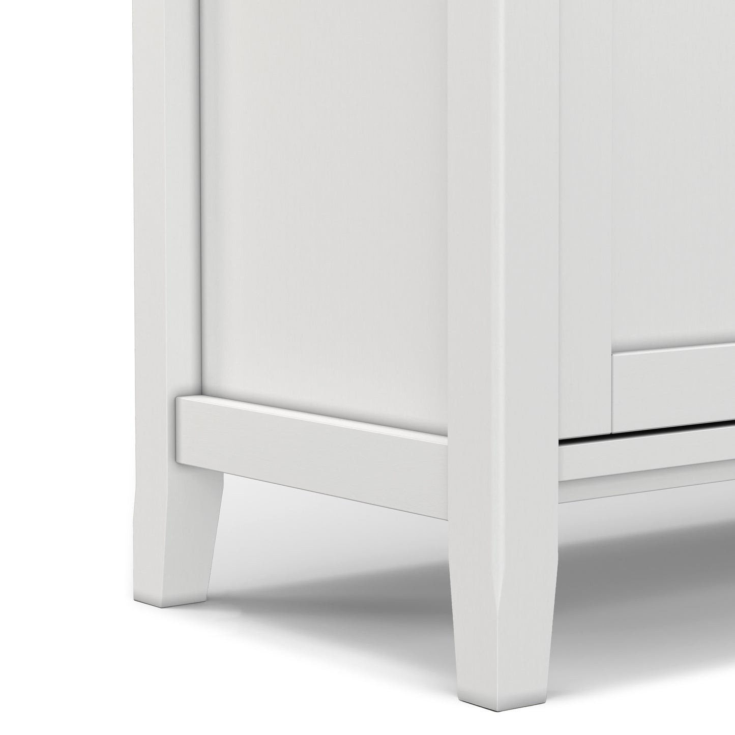 White | Warm Shaker 72 inch TV Media Stand