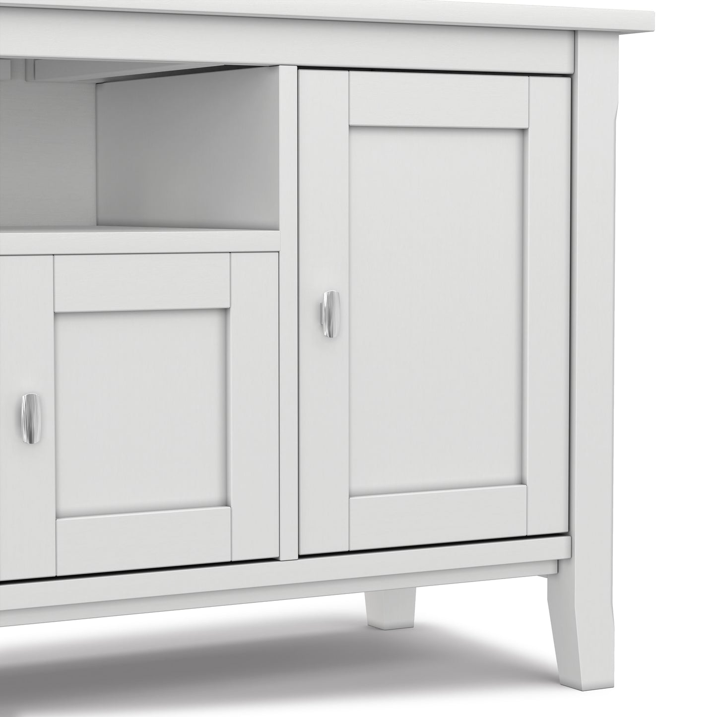 White | Warm Shaker 72 inch TV Media Stand