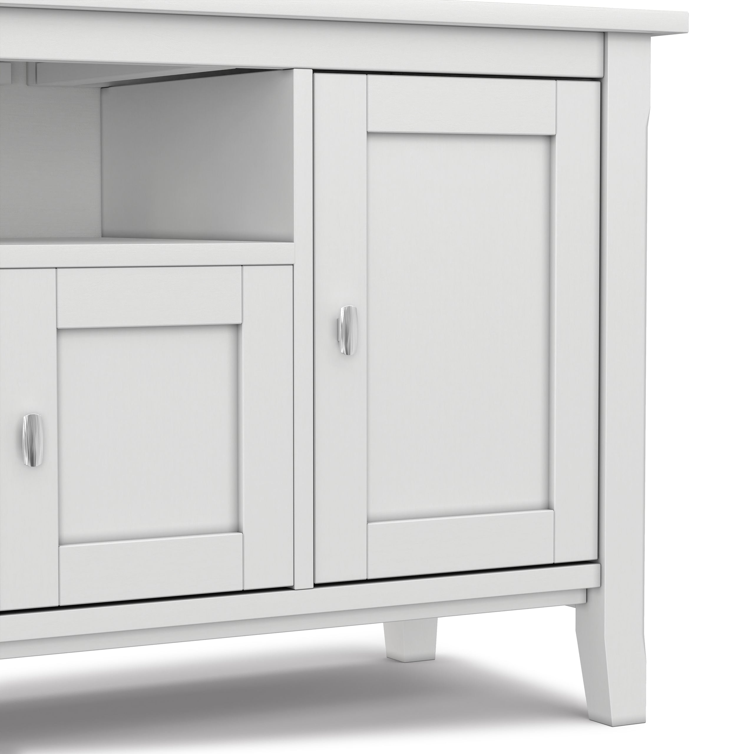 White | Warm Shaker 72 inch TV Media Stand