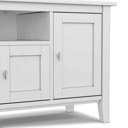 White | Warm Shaker 72 inch TV Media Stand