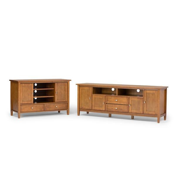 Light Golden Brown | Warm Shaker 47 inch TV Stand