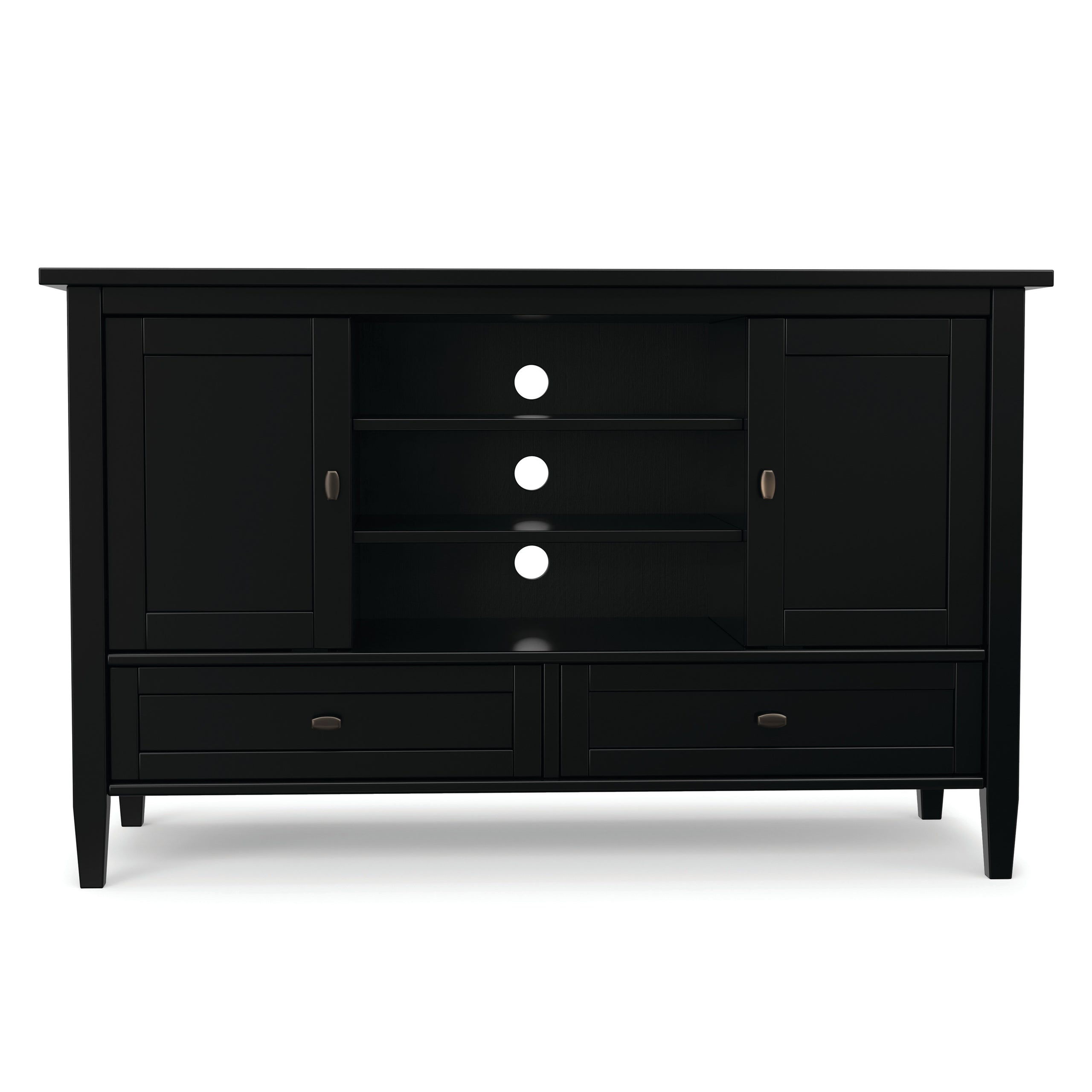 Black | Warm Shaker TV Media Stand
