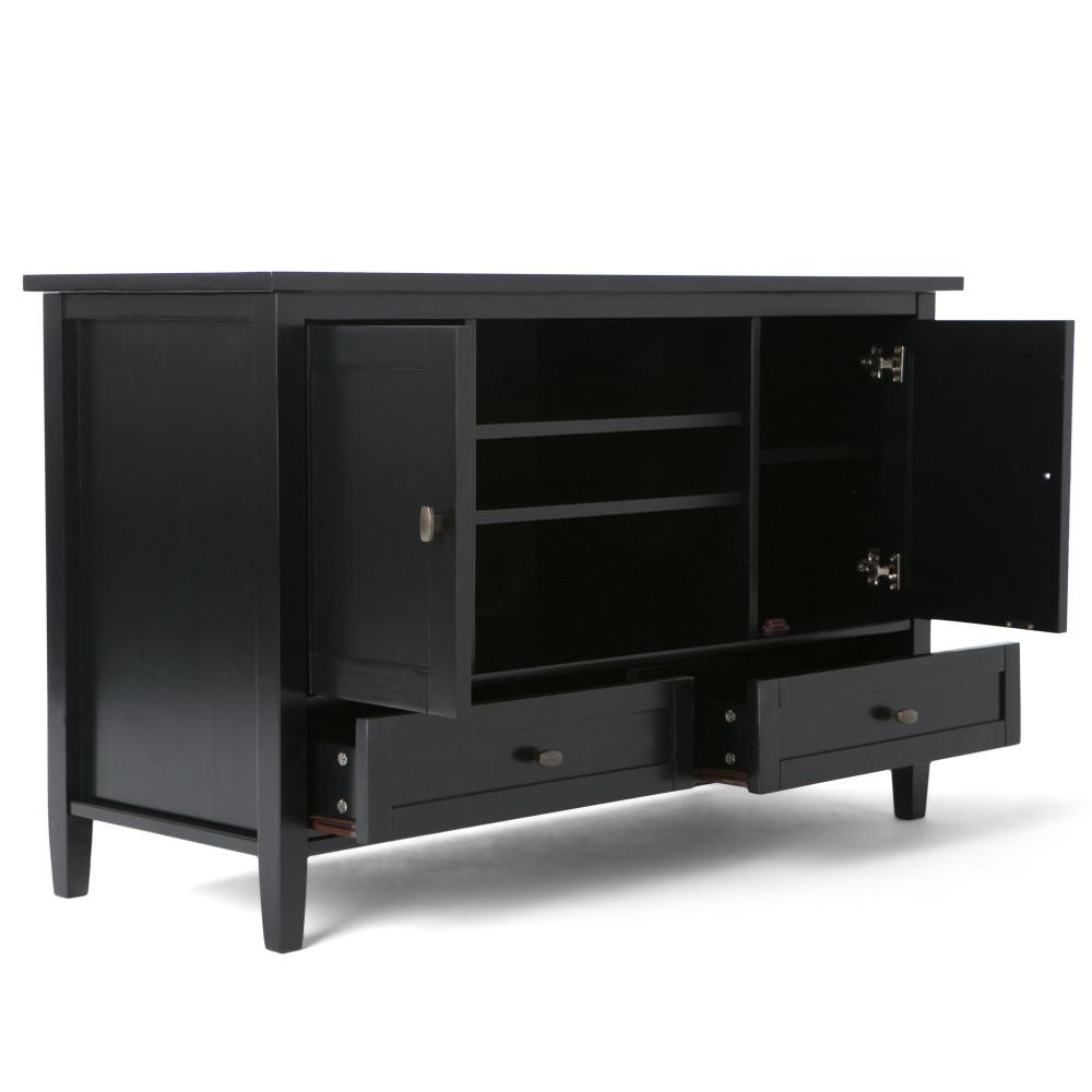 Black | Warm Shaker 47 inch TV Stand