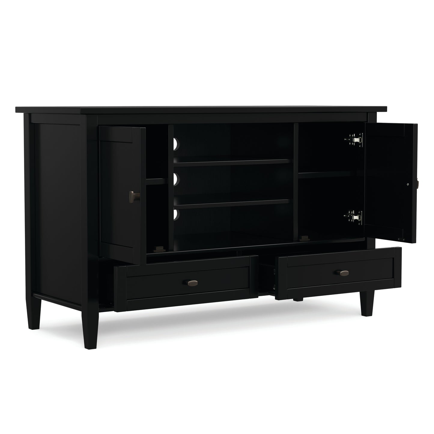 Black | Warm Shaker TV Media Stand
