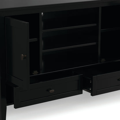 Black | Warm Shaker TV Media Stand