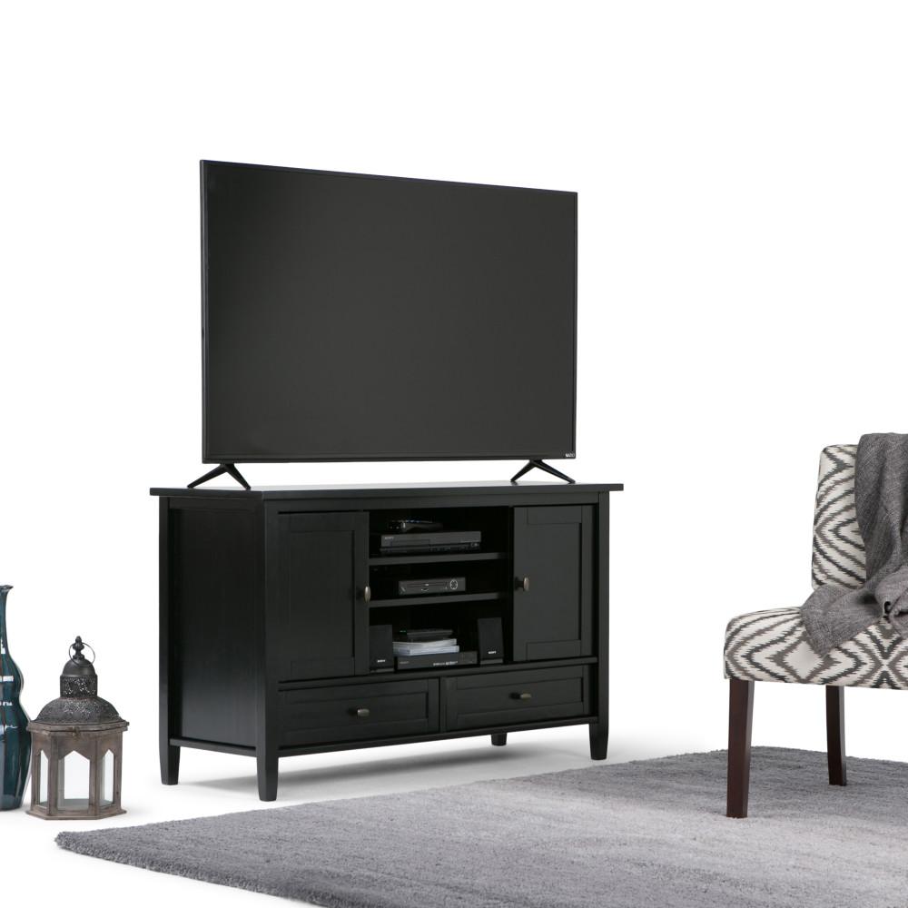 Black | Warm Shaker 47 inch TV Stand
