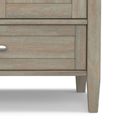 Distressed Grey | Warm Shaker TV Media Stand