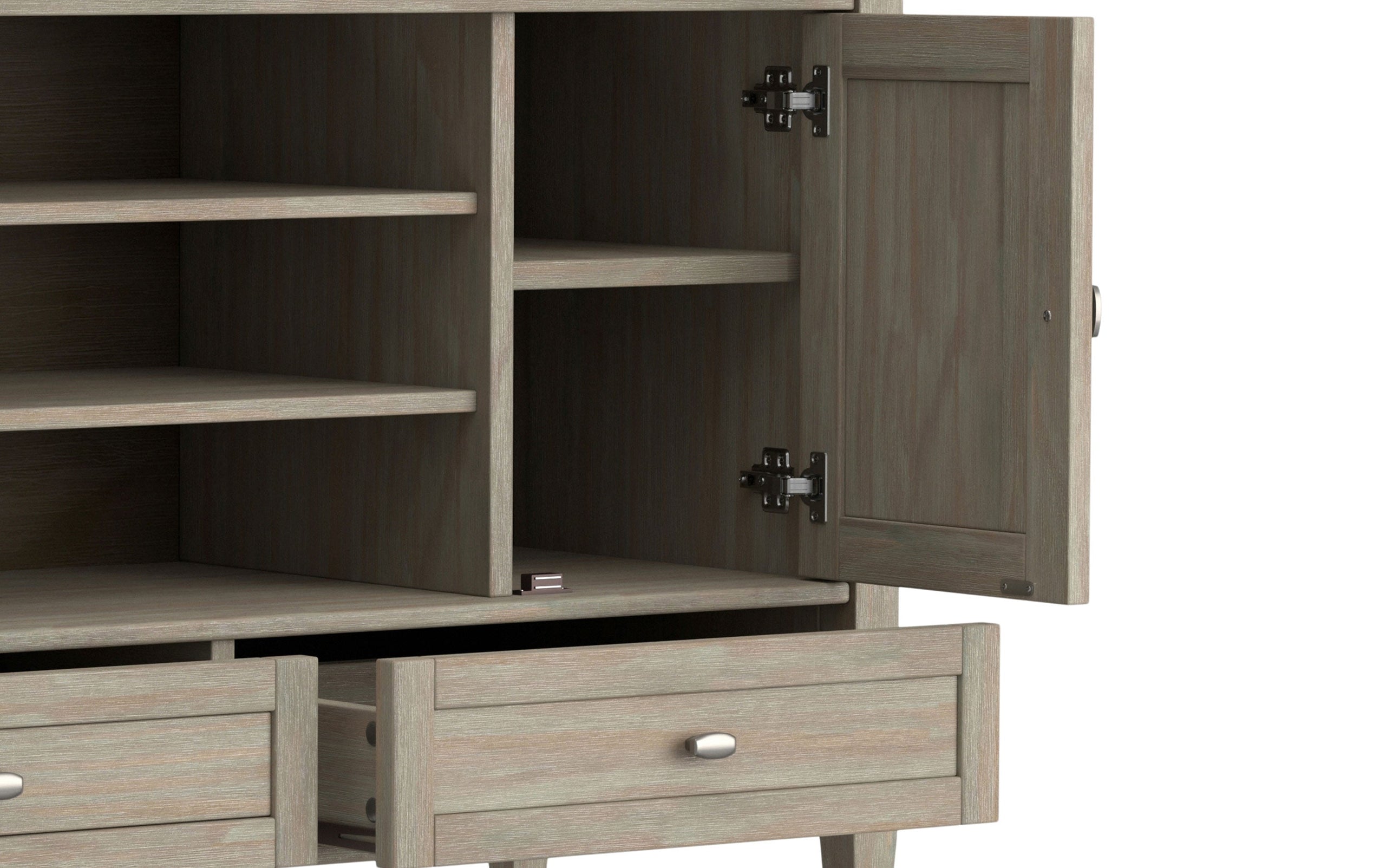Distressed Grey | Warm Shaker 47 inch TV Stand