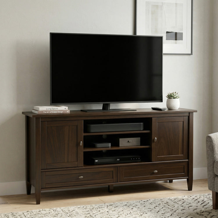 Tobacco Brown | Warm Shaker TV Media Stand