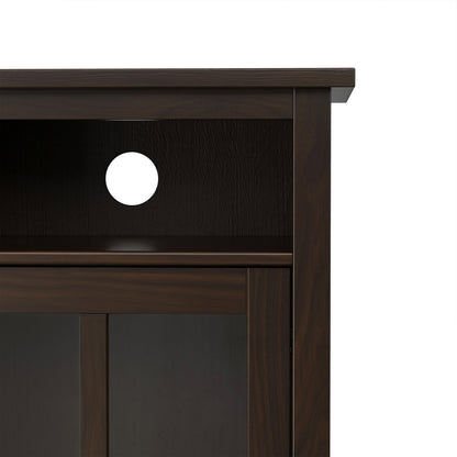 Brunette Brown | Warm Shaker Medium Storage Media Cabinet