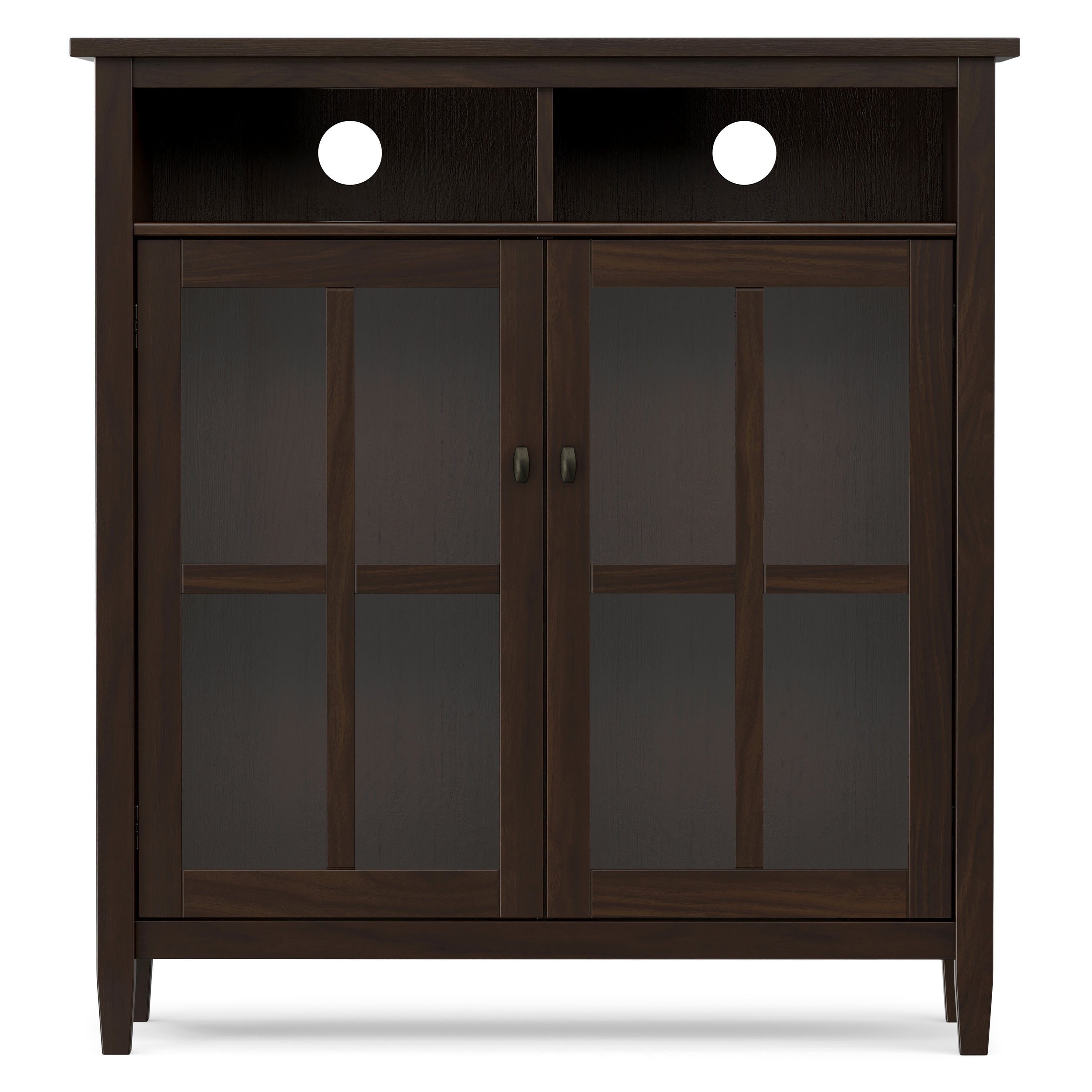 Solid Wood Media Cabinet | Medium Storage Cabinet – Simpli Home