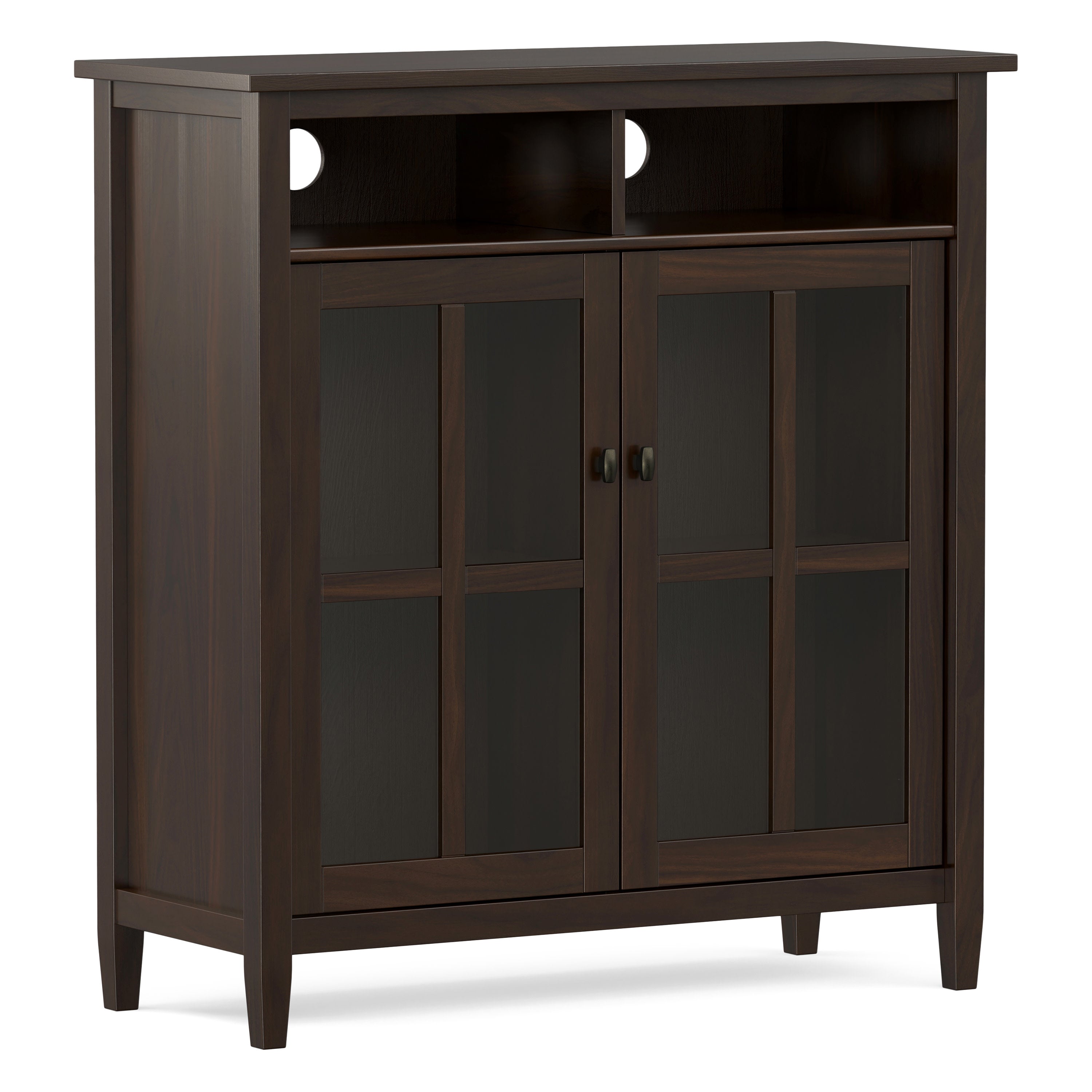 Solid Wood Media Cabinet | Medium Storage Cabinet – Simpli Home