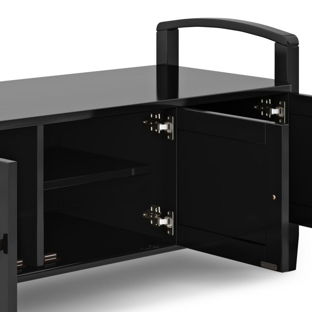 Black | Warm Shaker 44 inch Entryway Bench