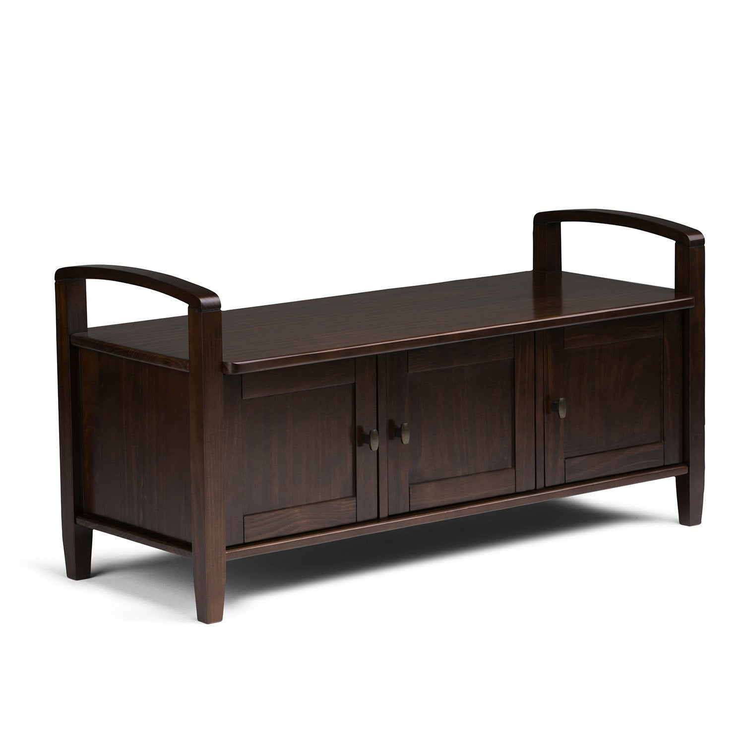 Tobacco Brown | Warm Shaker 44 inch Entryway Bench