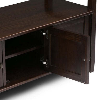 Tobacco Brown | Warm Shaker 44 inch Entryway Bench