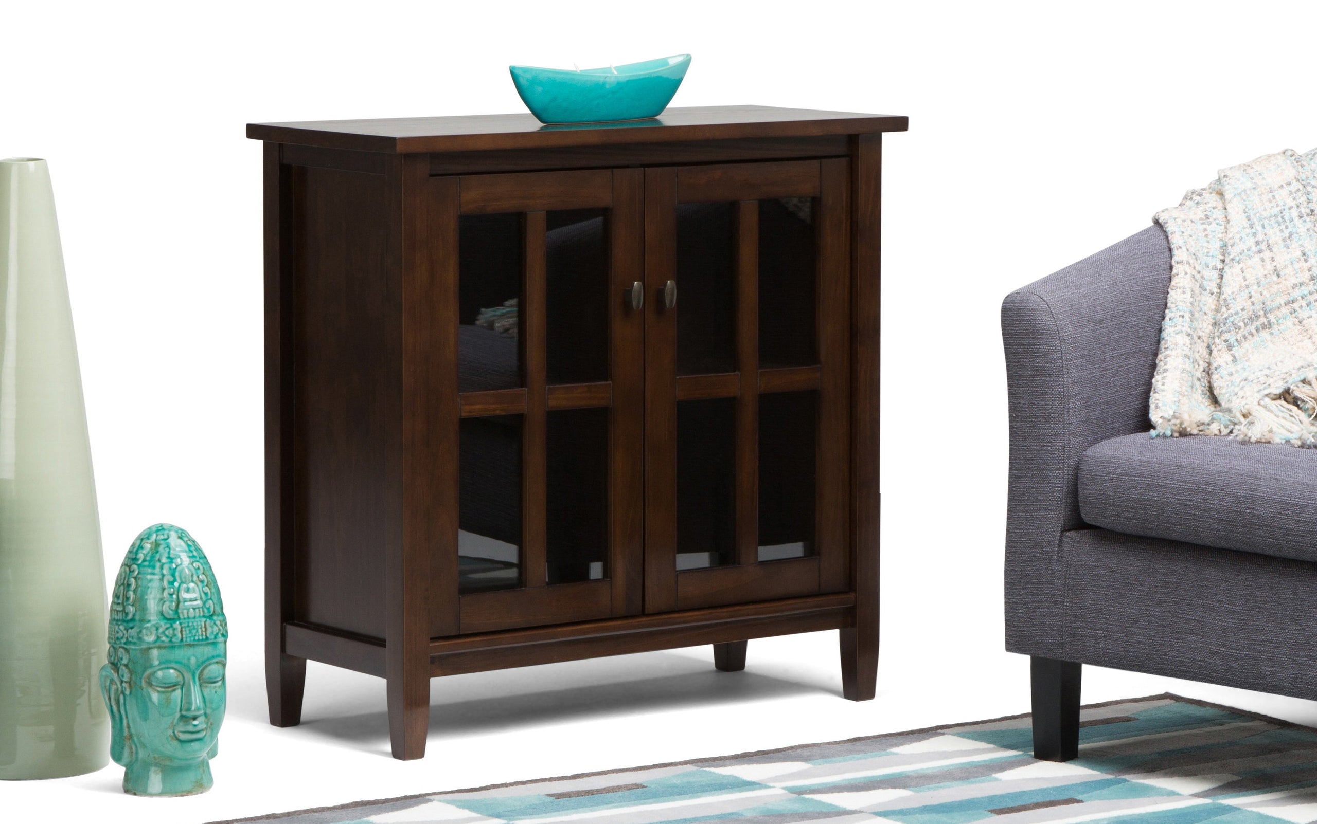 Tobacco Brown | Warm Shaker 32 inch Low Storage Cabinet