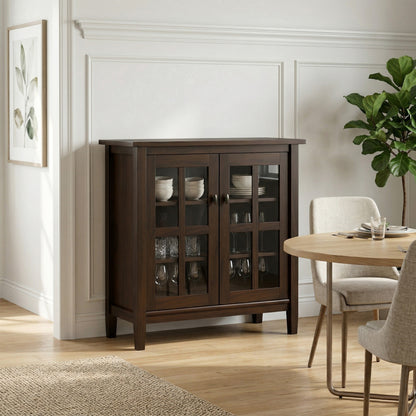 Brunette Brown | Warm Shaker Low Storage Cabinet