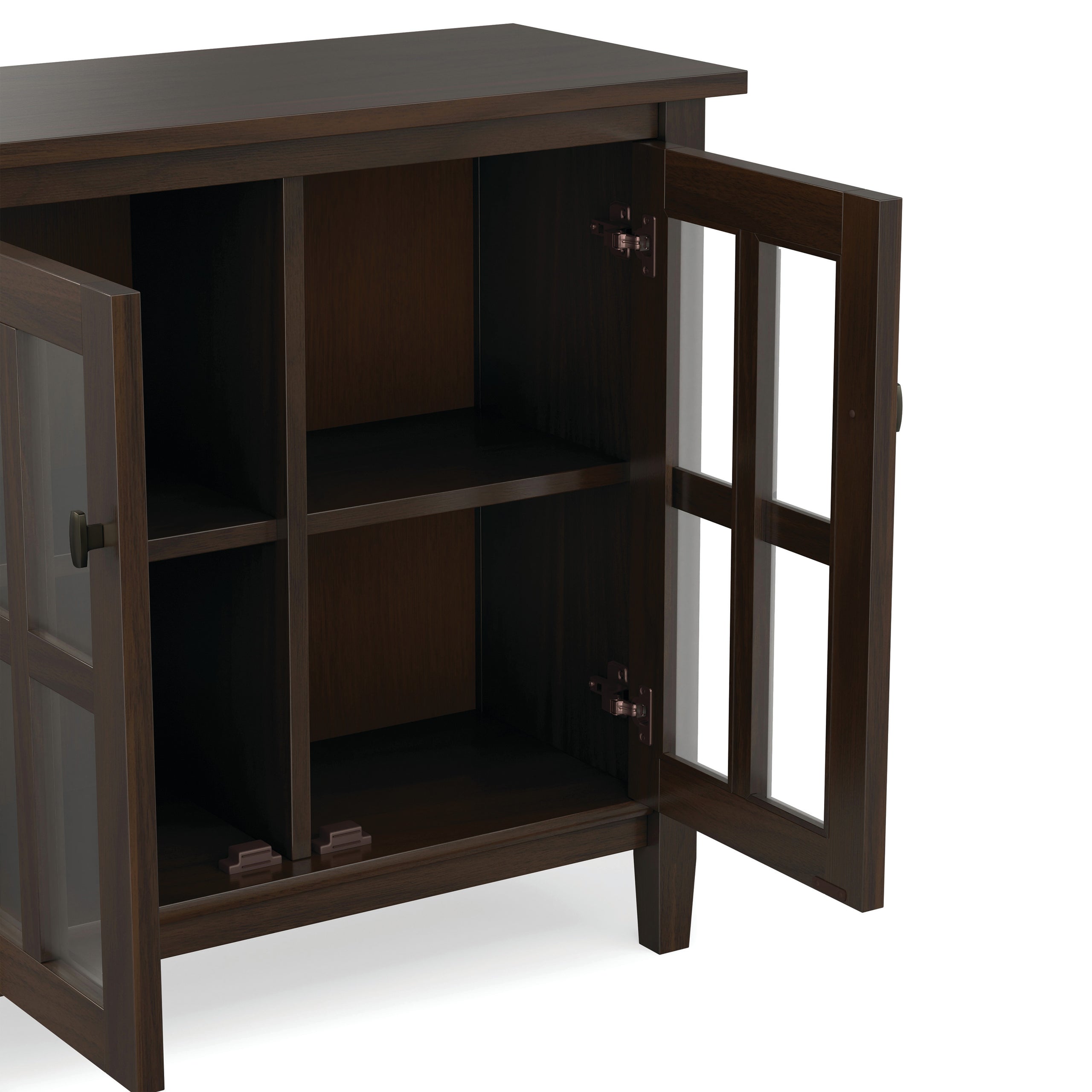 Brunette Brown | Warm Shaker Low Storage Cabinet