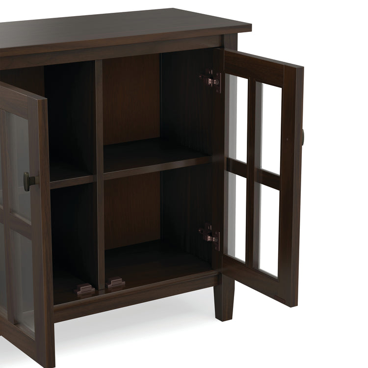 Brunette Brown | Warm Shaker Low Storage Cabinet
