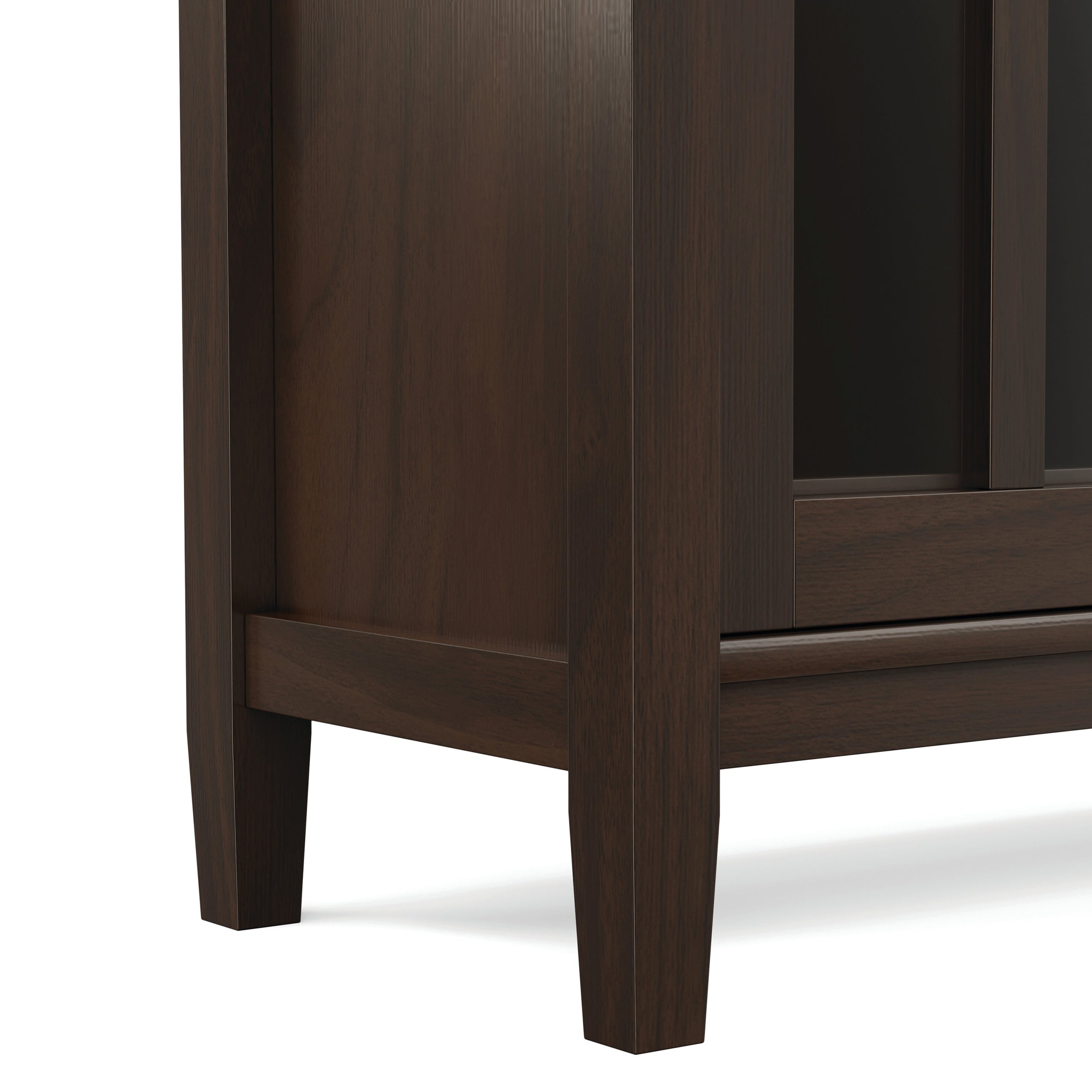Brunette Brown | Warm Shaker Low Storage Cabinet