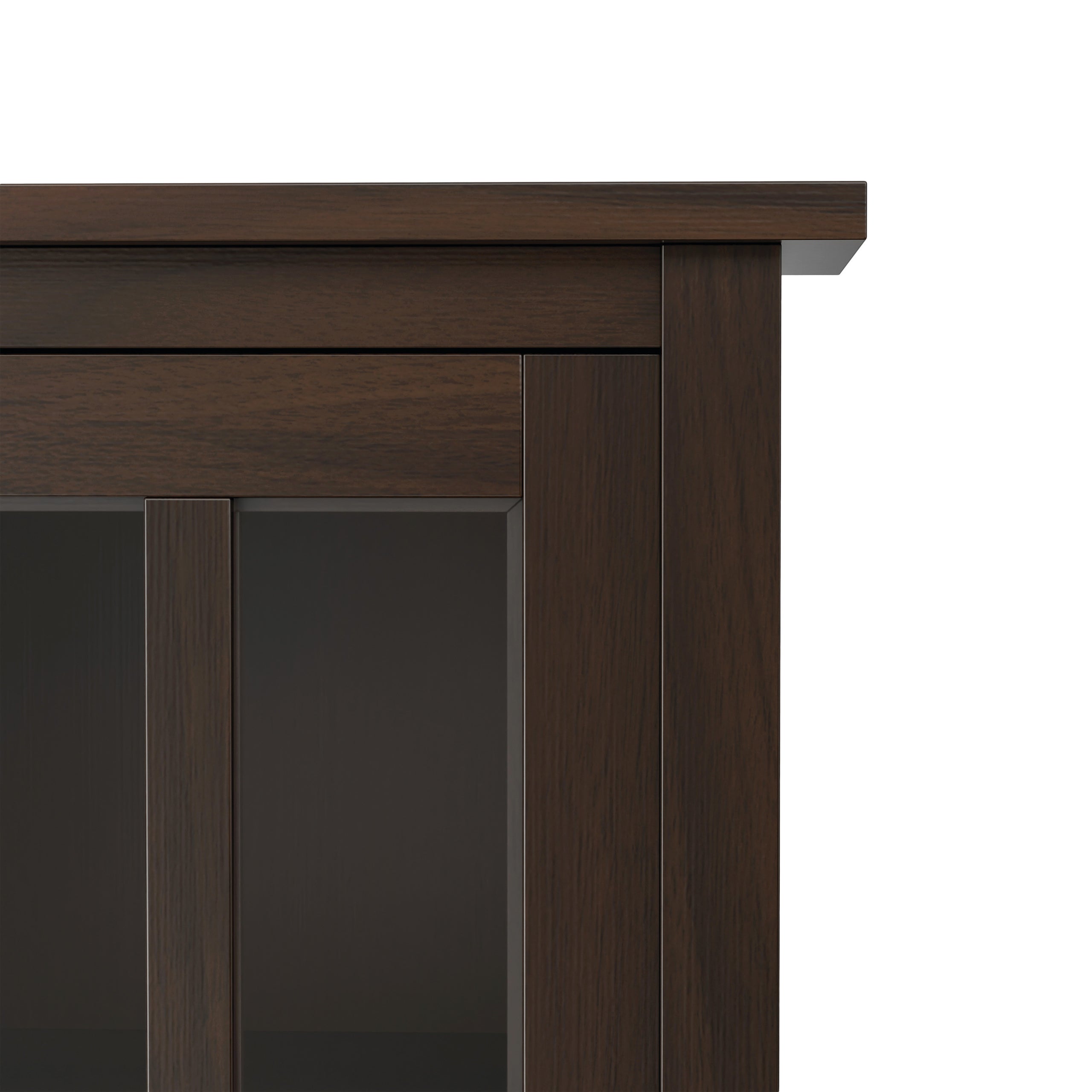 Brunette Brown | Warm Shaker Low Storage Cabinet