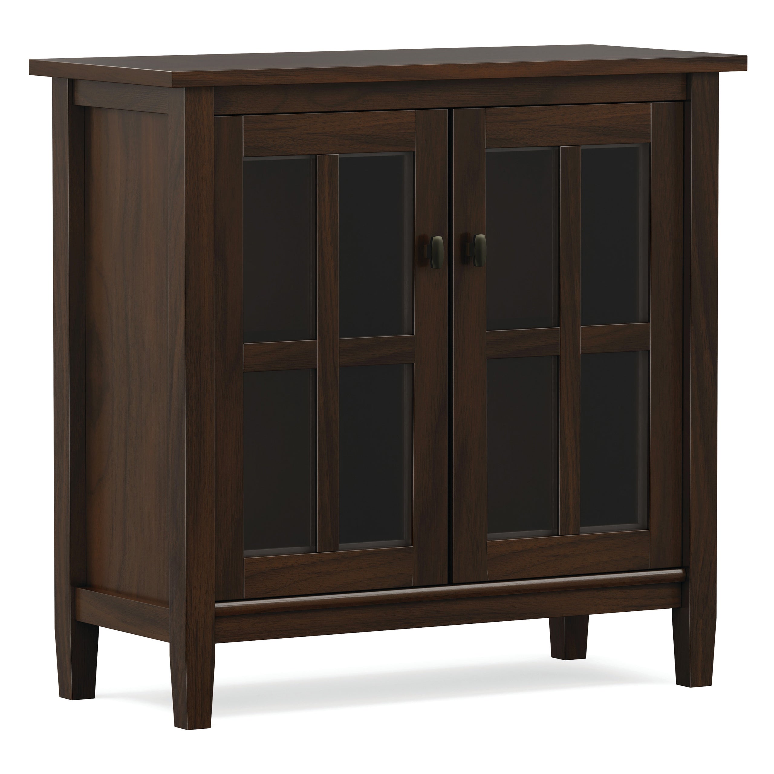 Brunette Brown | Warm Shaker Low Storage Cabinet