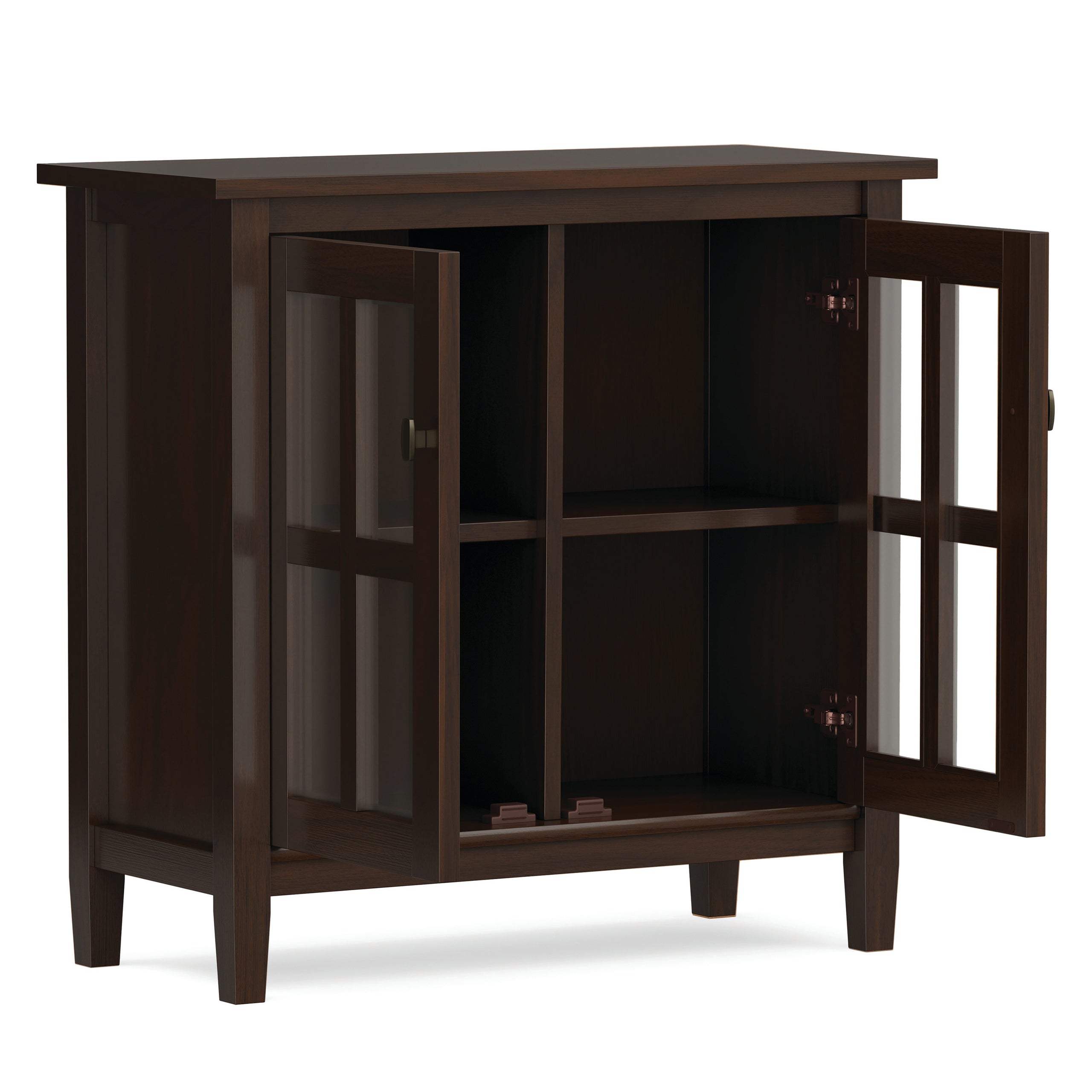 Brunette Brown | Warm Shaker Low Storage Cabinet