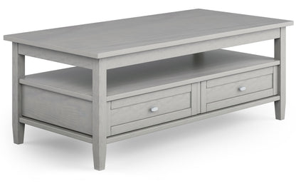 Fog Grey | Warm Shaker 48 inch Coffee Table