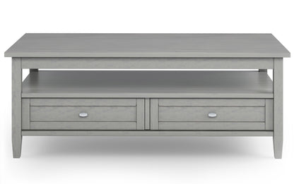 Fog Grey | Warm Shaker 48 inch Coffee Table