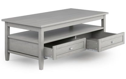 Fog Grey | Warm Shaker 48 inch Coffee Table