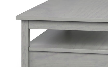 Fog Grey | Warm Shaker 48 inch Coffee Table