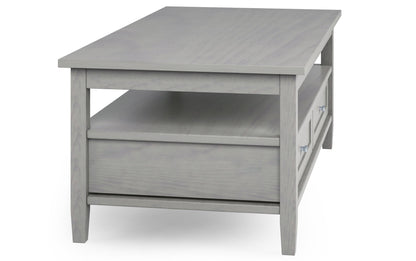 Fog Grey | Warm Shaker 48 inch Coffee Table